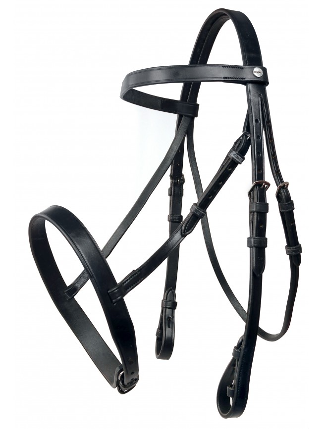 BR037 Wakefield Bridle in Pony Size Black Only